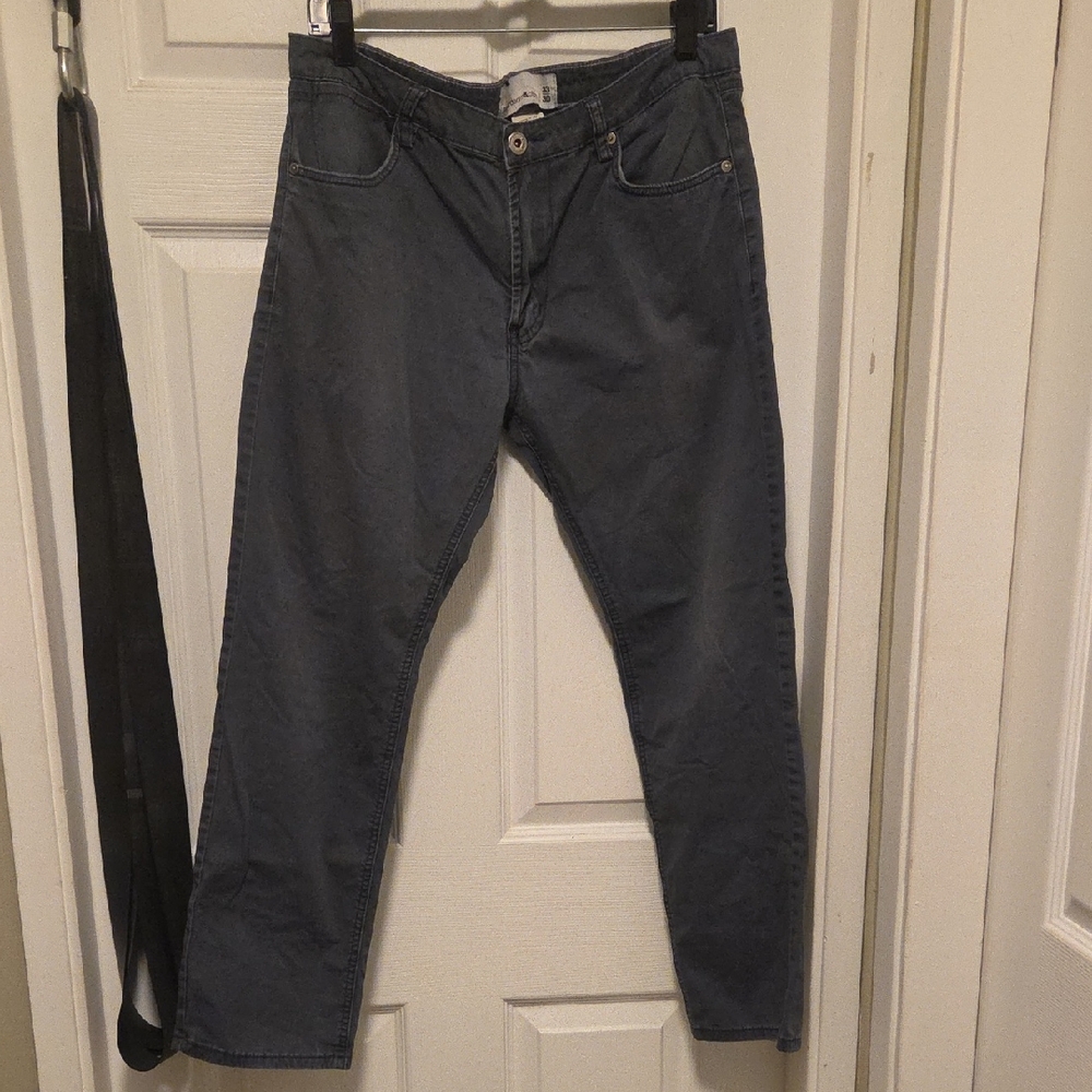 Paper Denim & Cloth Dark Gray Straight Jeans